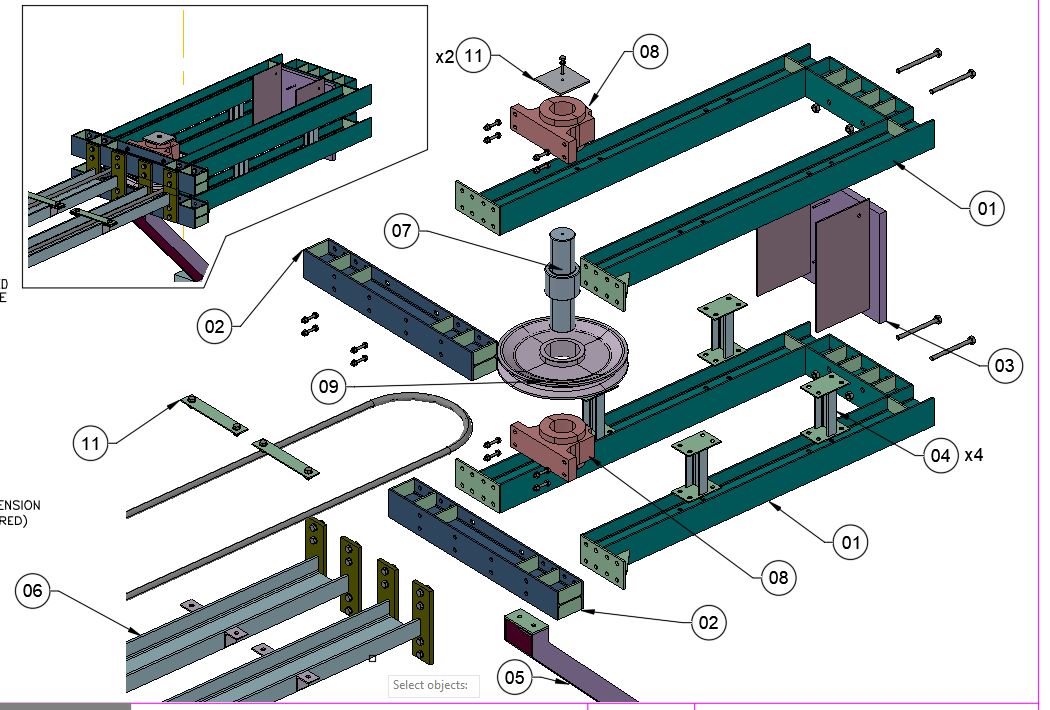 张力桁架3D数模图纸 附工程图